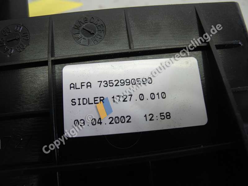 Alfa 147 (937) BJ2002 Becherhalter Cupholder mit Münzfach 7352990590